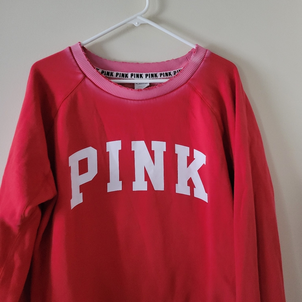 Pink Victorias Secret Red Sweatshirt - Picture 3 of 6